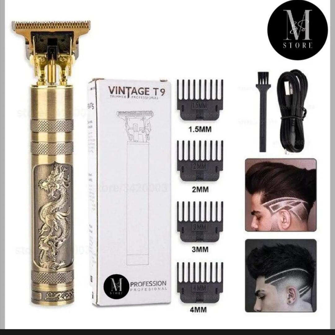 Rechargeable Hair Trimmer for Men Brown Silver