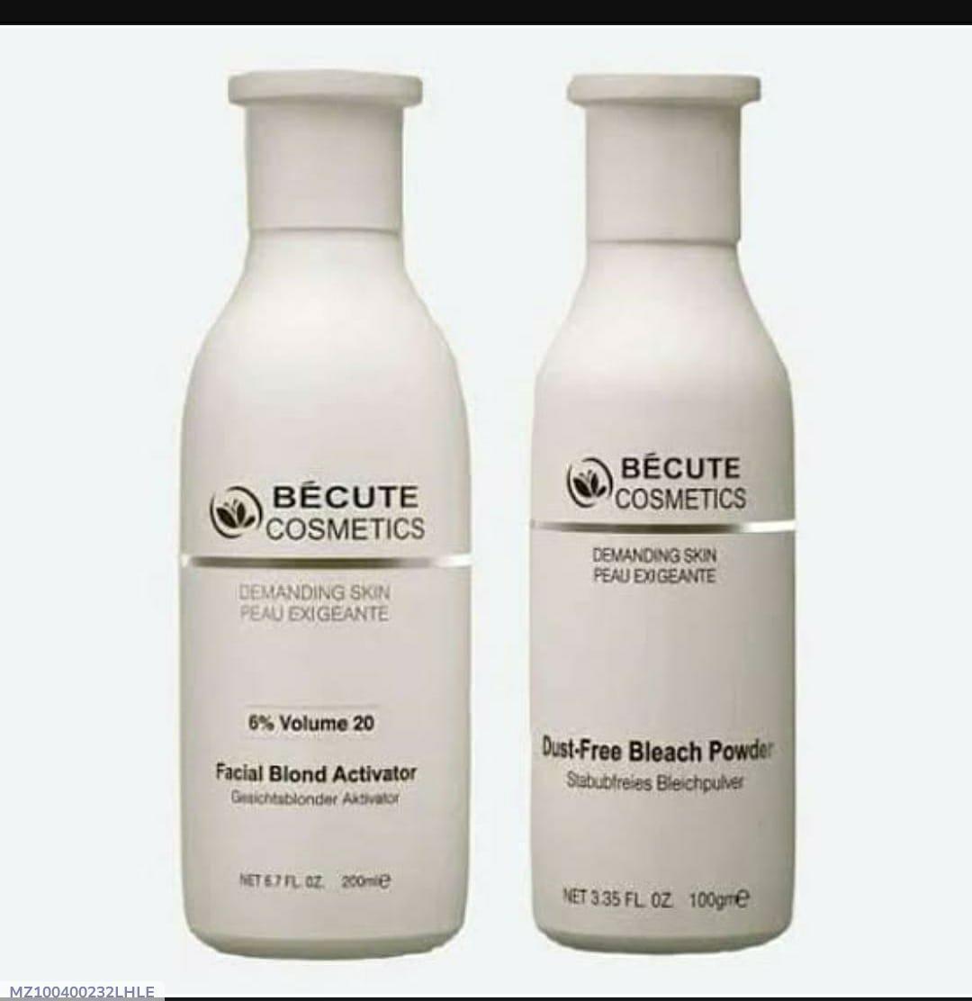 Bécute Facial Bleach Activator & Powder Set 200ml 100g