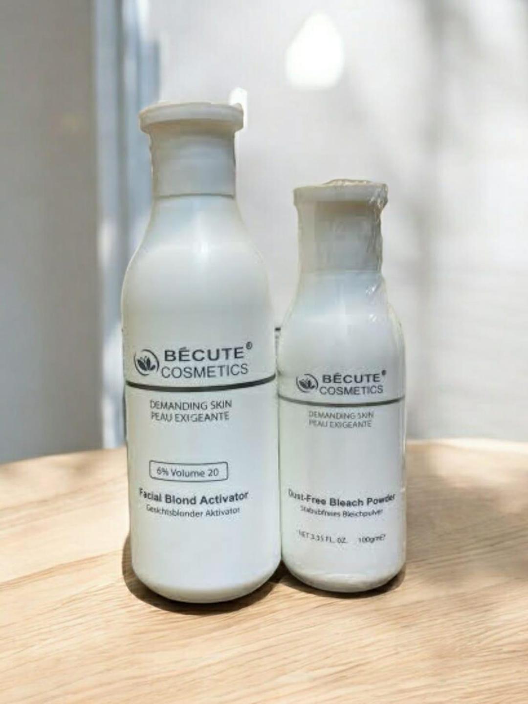 Bécute Facial Bleach Activator & Powder Set 200ml 100g