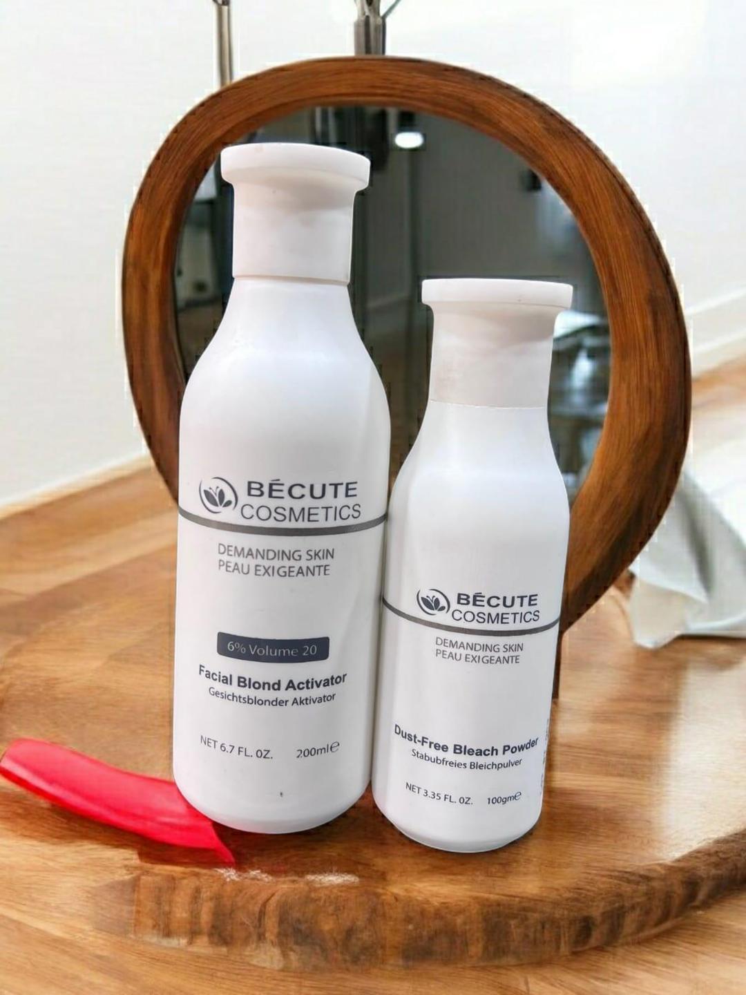 Bécute Facial Bleach Activator & Powder Set 200ml 100g