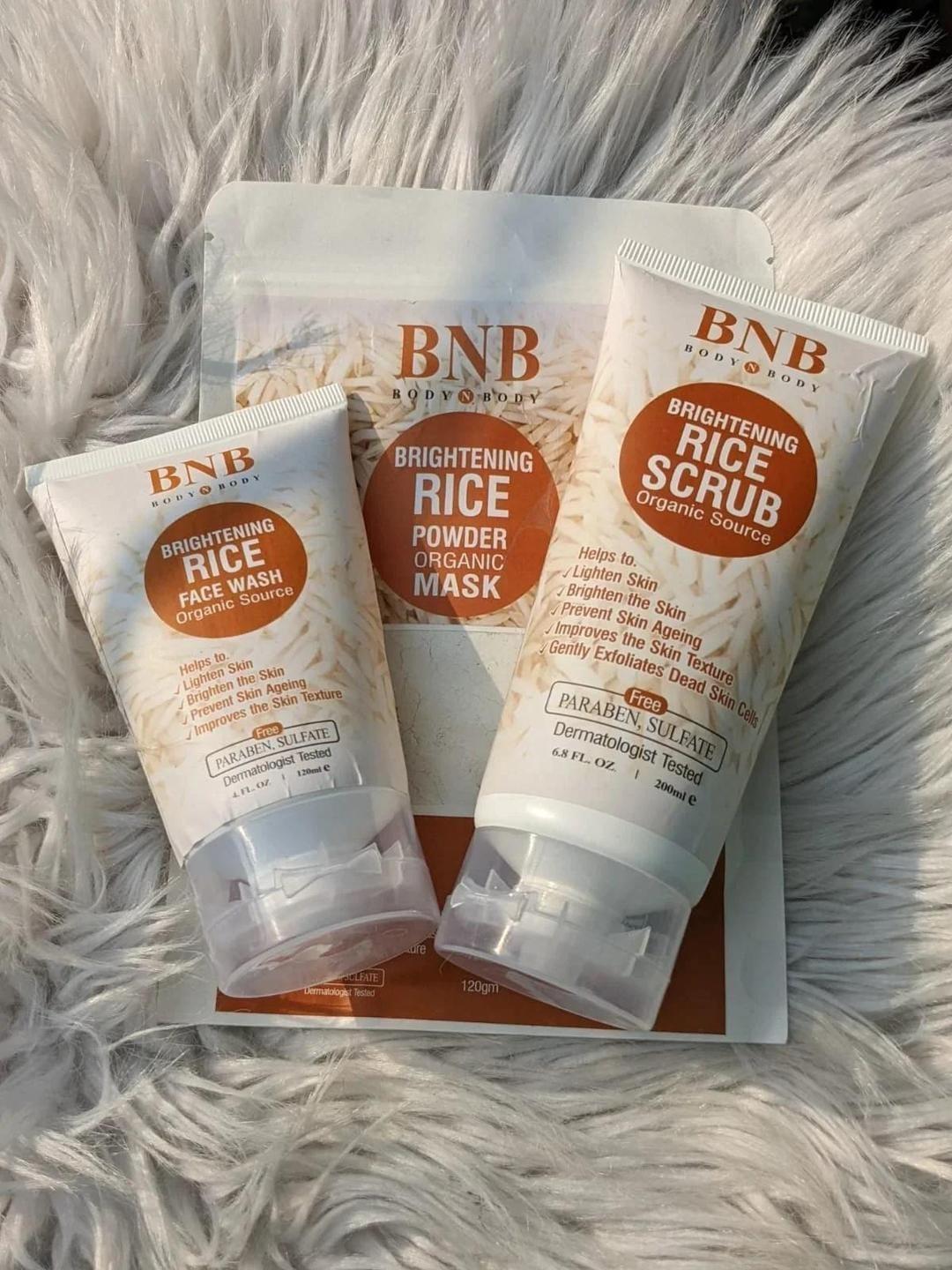 Oil-Free Hair Food Oil + BNB Rice Facial Kit 2 in 1