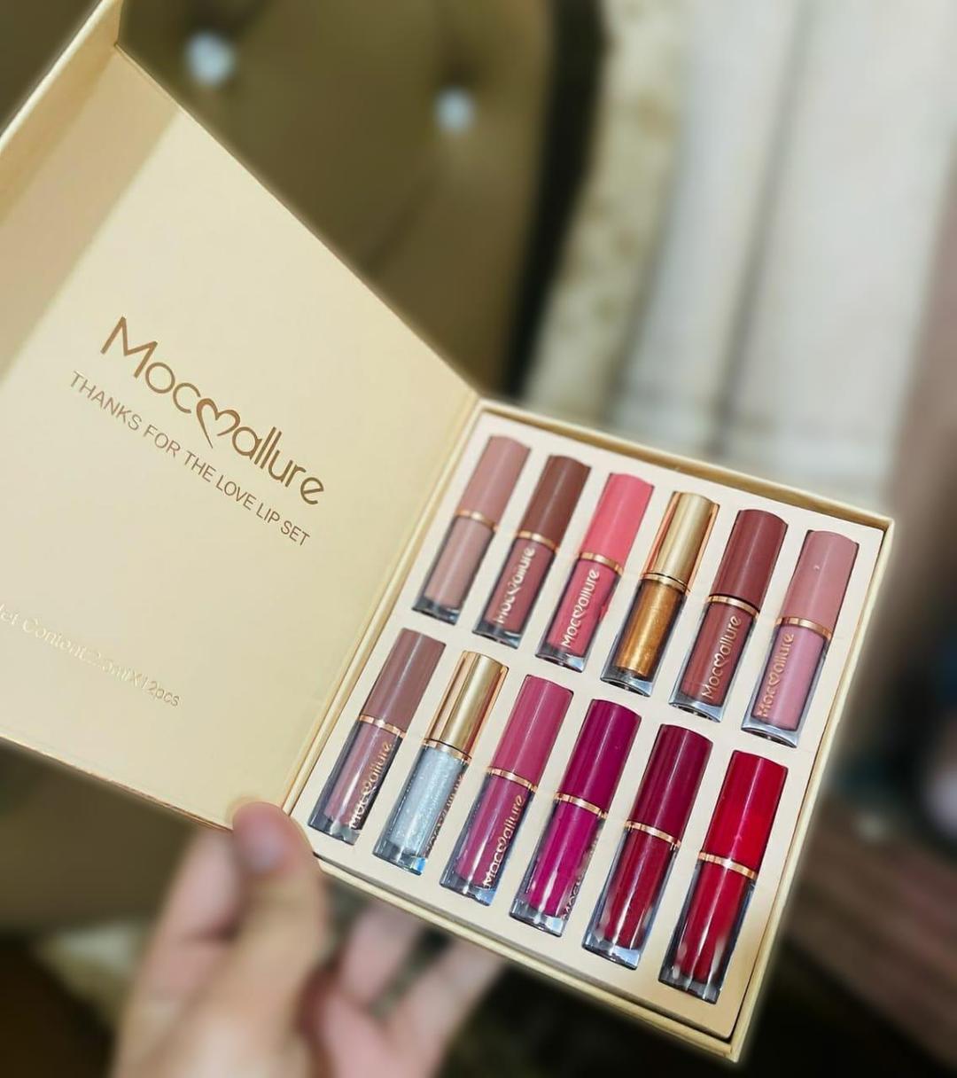 Premium Glossy Lip Gloss Set 12 Shades Pakistan