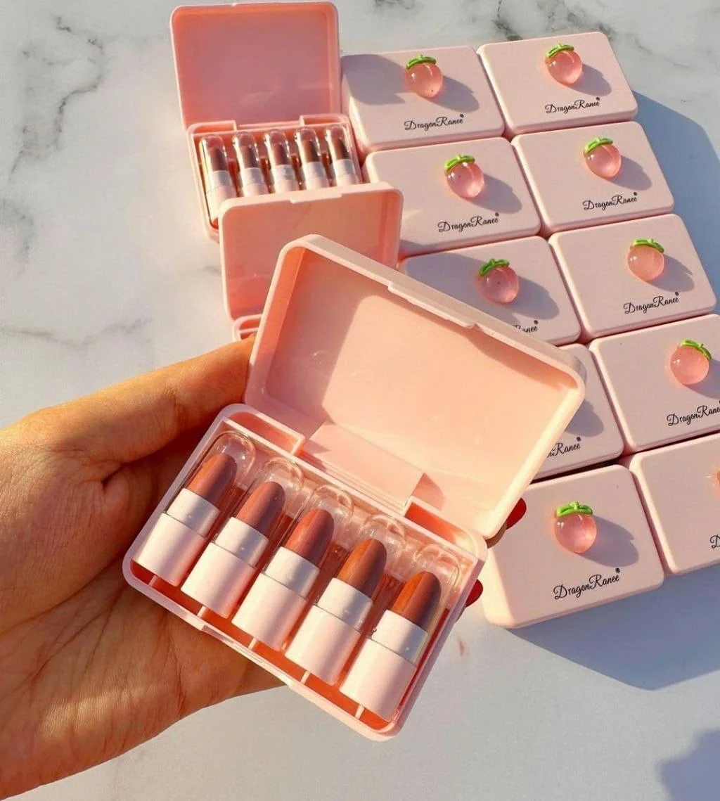 5 Pcs High Pigmented Lipstick Set - Bold and Beautiful