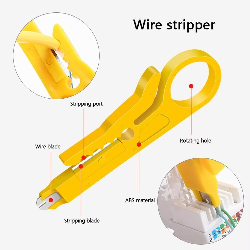 Yellow Metal Wire Cutter Tool Set 2 Pcs