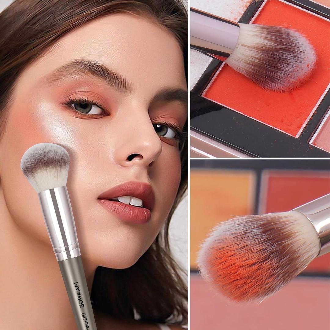 15 Pcs ABS Plastic Makeup Brushes Set for Blending & Contouring