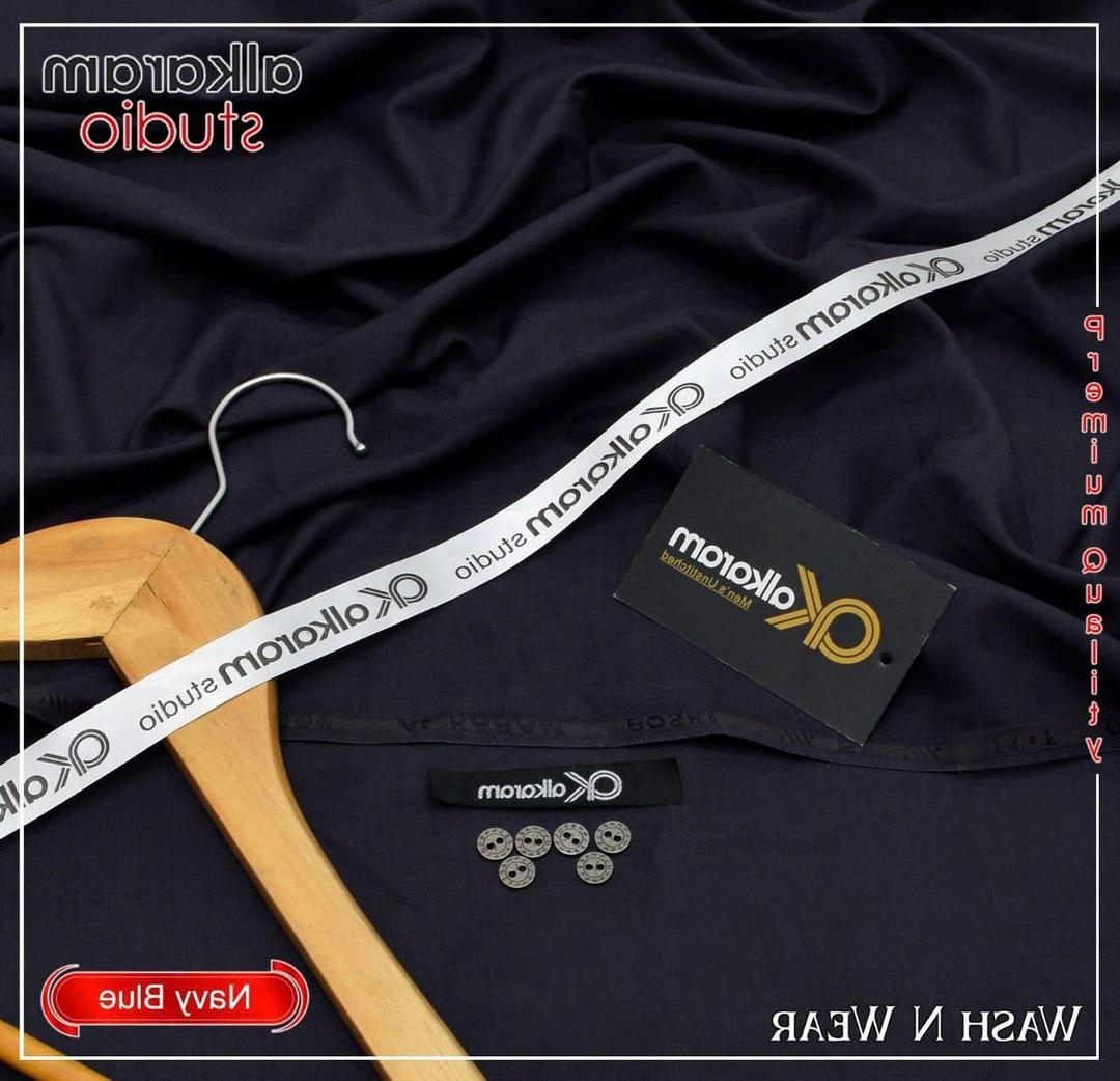 Men's Boski Plain Suit Navy Blue Wash N Wear