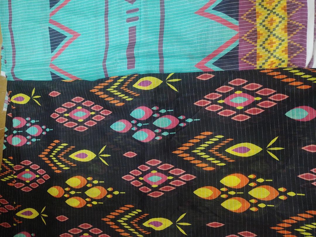 3-Piece Printed Lawn Suit Black Geometric Pattern 2.5 Gazz