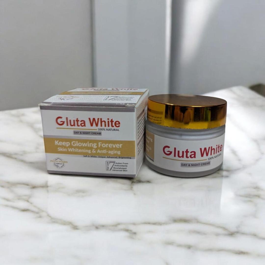 Gluta White Day & Night Cream 100% Natural Whitening Anti-Aging