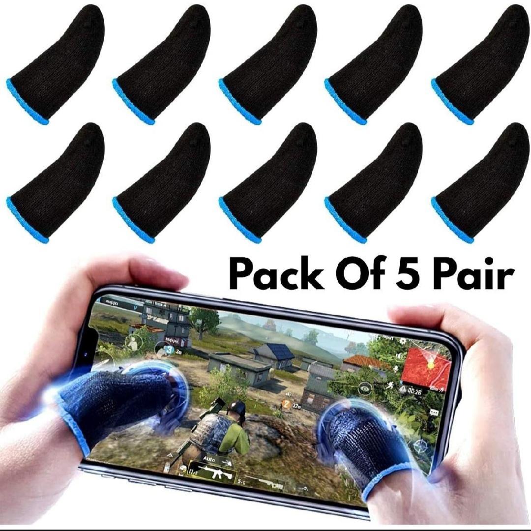 Black Velvet Thumb Sleeves for Mobile Gaming