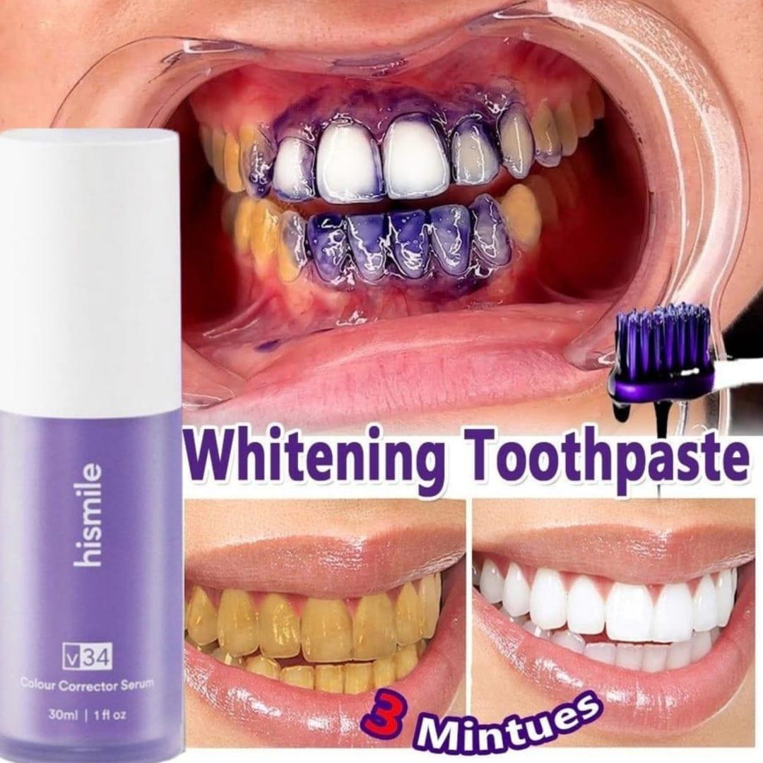 V34 Purple Teeth Whitening Serum 30ml