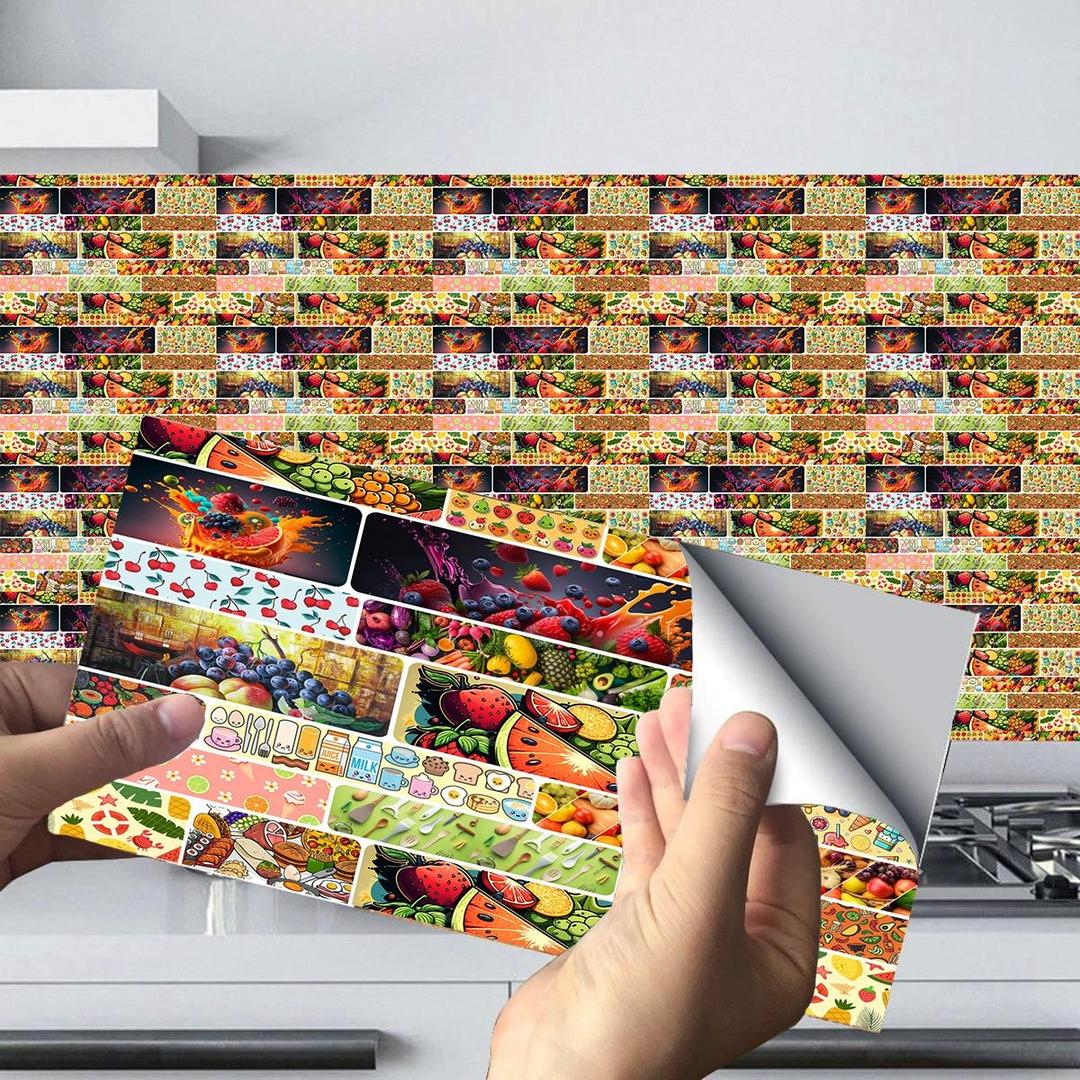 Modern Fruit Wall Stickers for Kitchens & Bathrooms