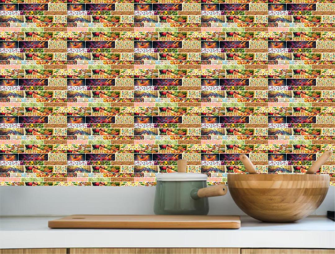 Modern Fruit Wall Stickers for Kitchens & Bathrooms