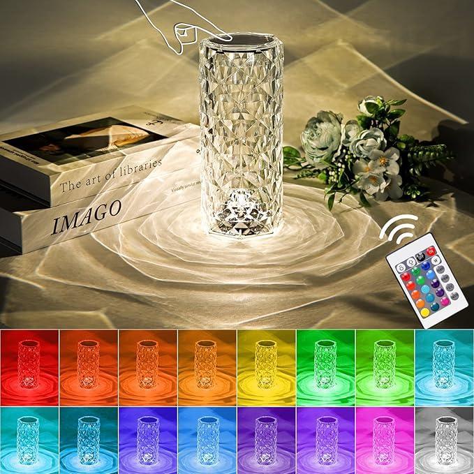 Rechargeable RGB Table Lamp 16 Colors Gradient White ABS