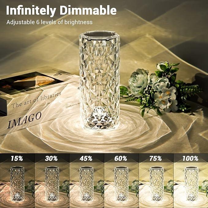Rechargeable RGB Table Lamp 16 Colors Gradient White ABS