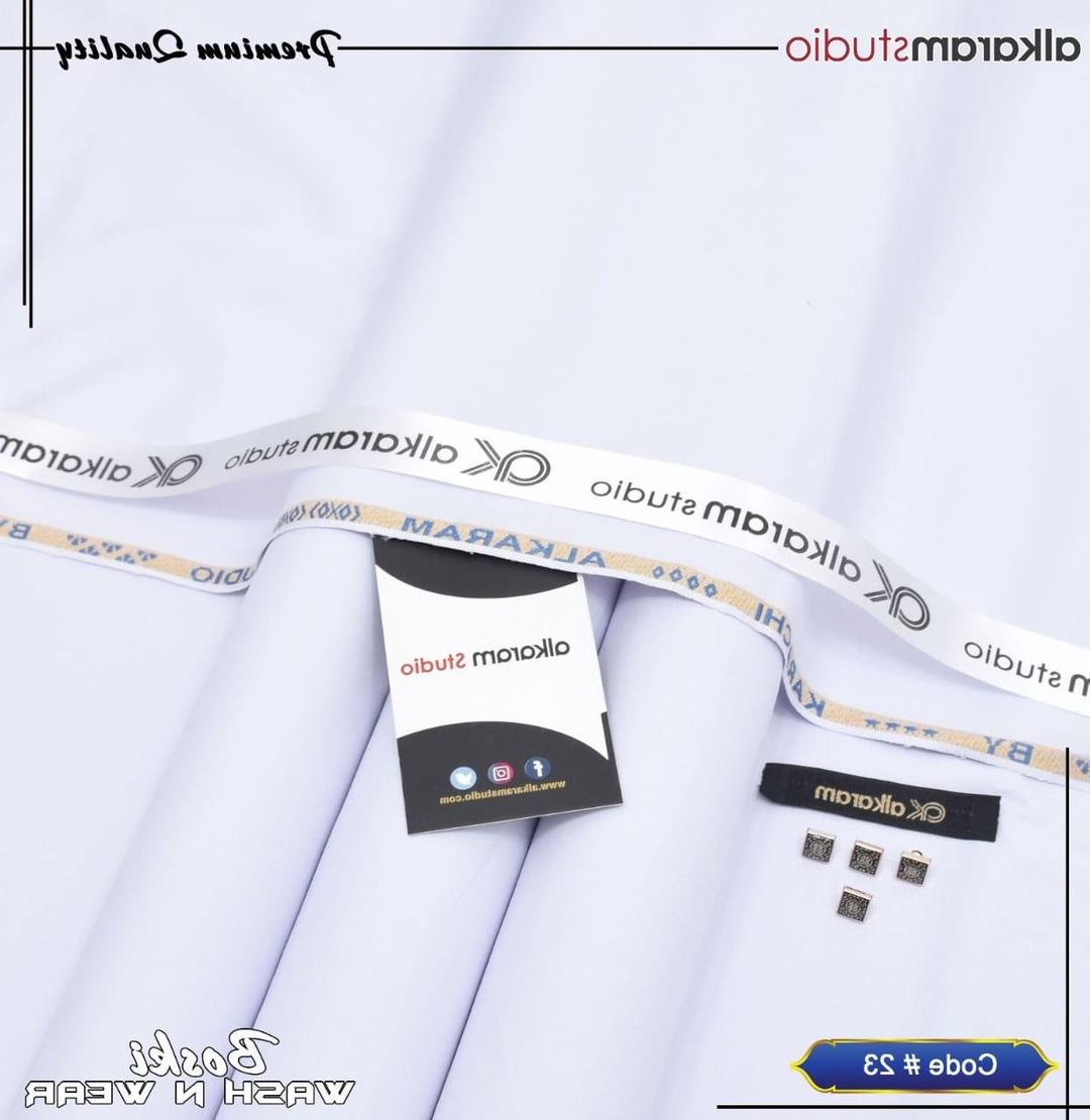 Premium White Boski Plain Suit for Men Summer Wear