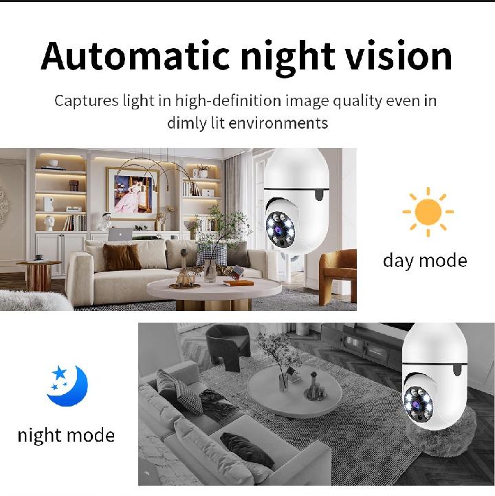 360-View Security Camera Easy Install White ABS