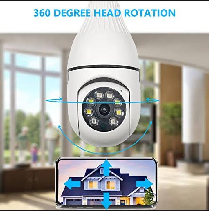 360-View Security Camera Easy Install White ABS