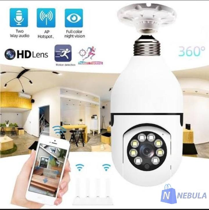 360-View Security Camera Easy Install White ABS