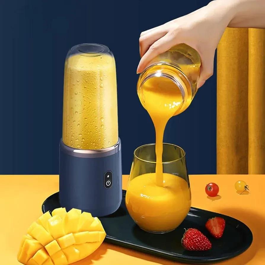 Electric Juicer Blender Blue ABS 2 Cup