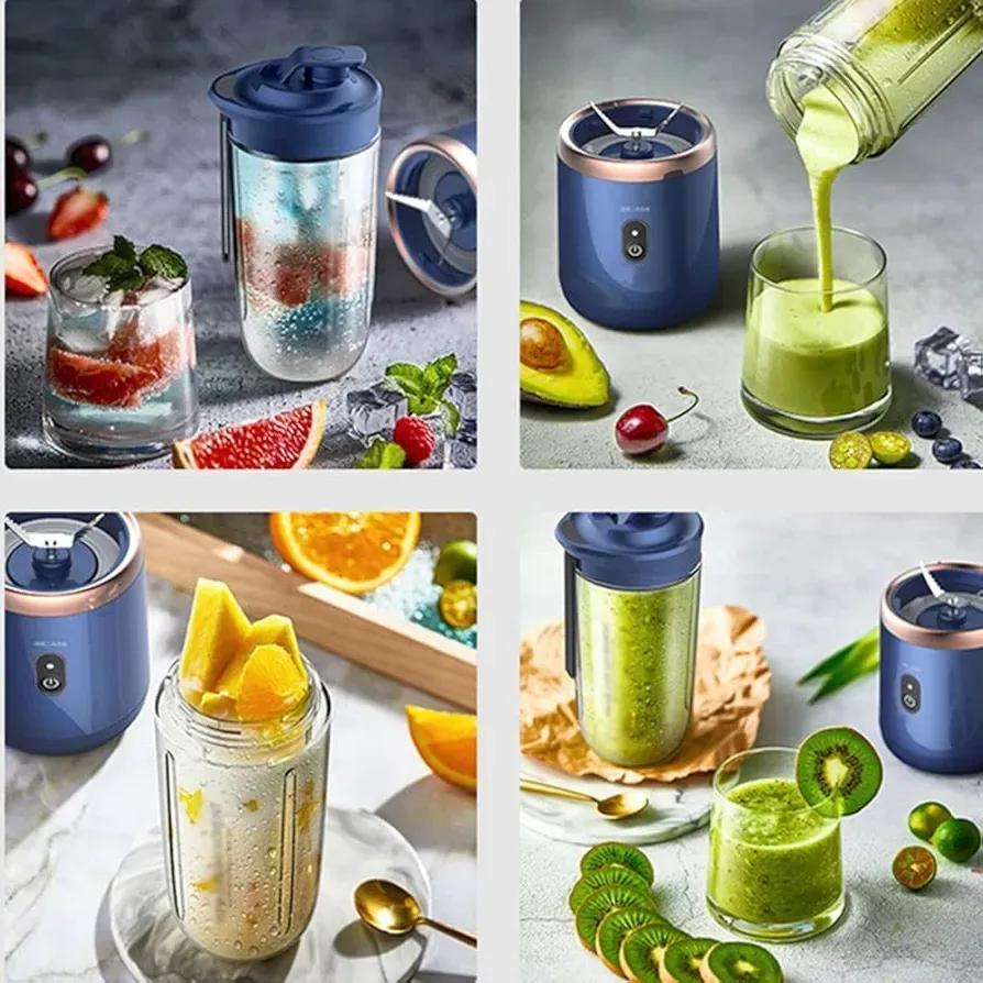 Electric Juicer Blender Blue ABS 2 Cup