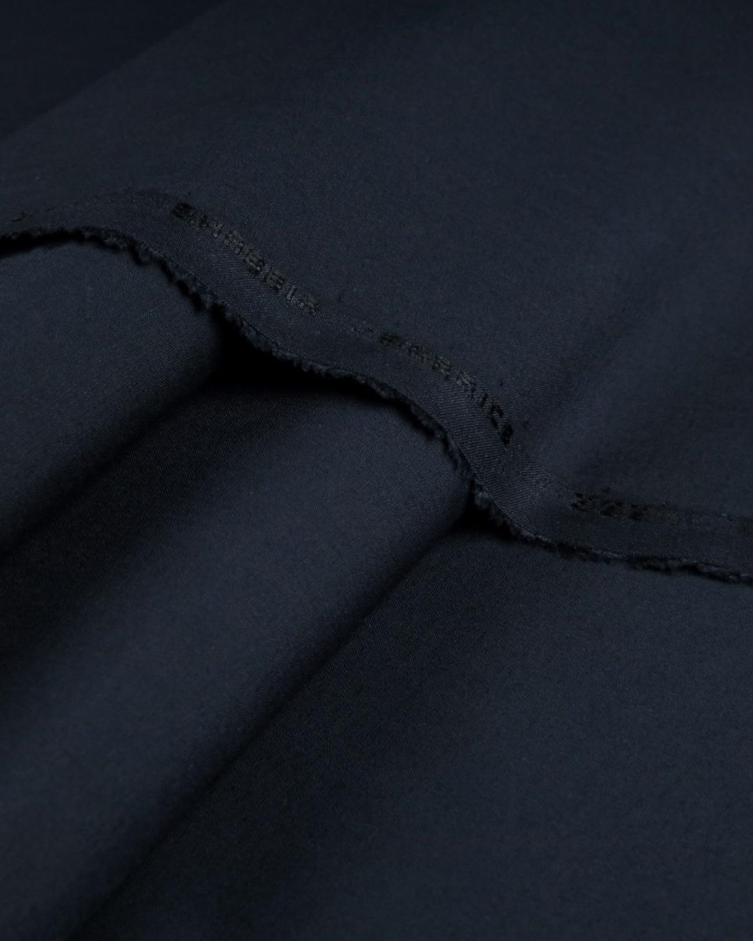 Navy Blue Premium Soft Cotton Men's Suit Unstitched