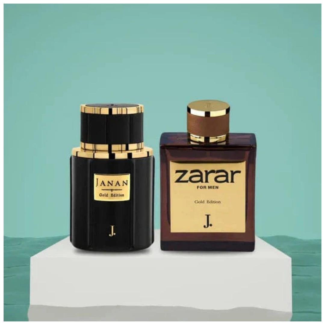Men's Perfume Set Black Gold 12H Sweat Resistant