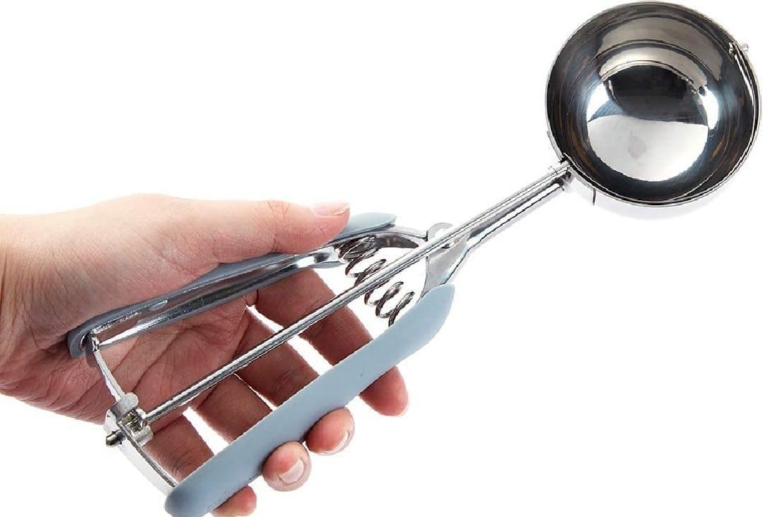 Stainless Steel Ice Cream Scoop for Home & Parties