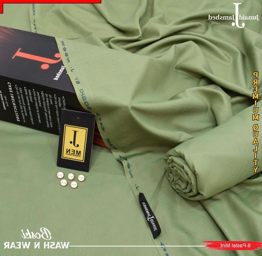 Premium Boski Plain Suit Pastel Mint Wash n Wear