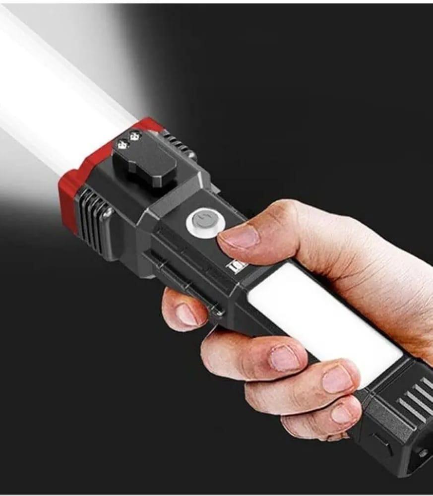 Rechargeable LED Hammer Flashlight with USB Charger