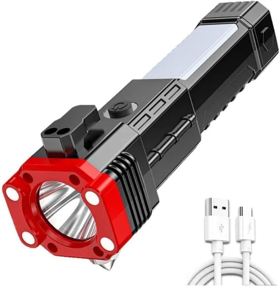 Rechargeable LED Hammer Flashlight with USB Charger