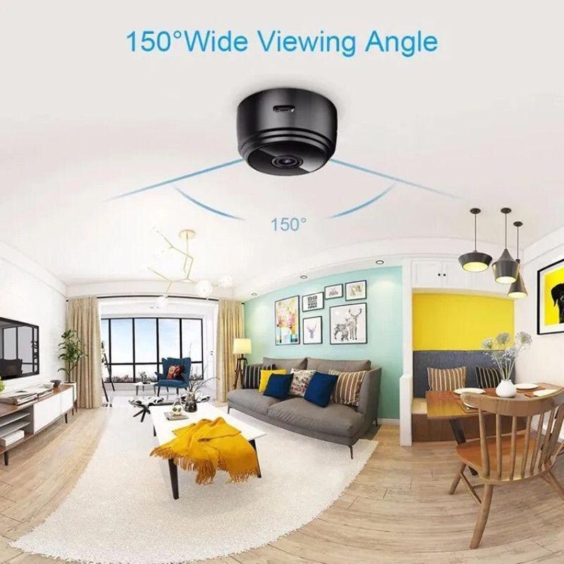 Wireless 360 Degree Smart Camera Black ABS