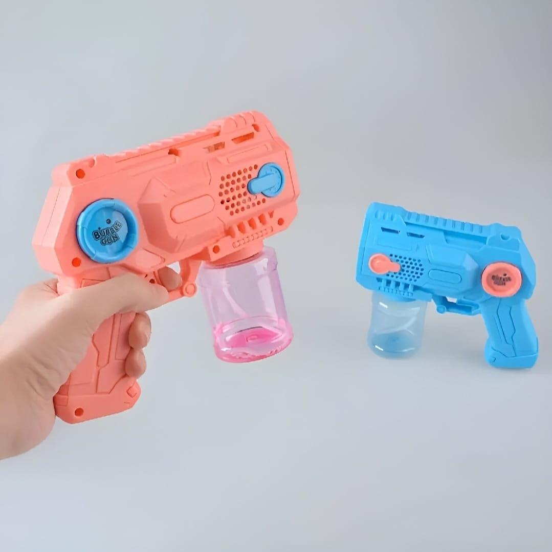 Electric Bubble Gun with LED Lights & Music Blue Pink