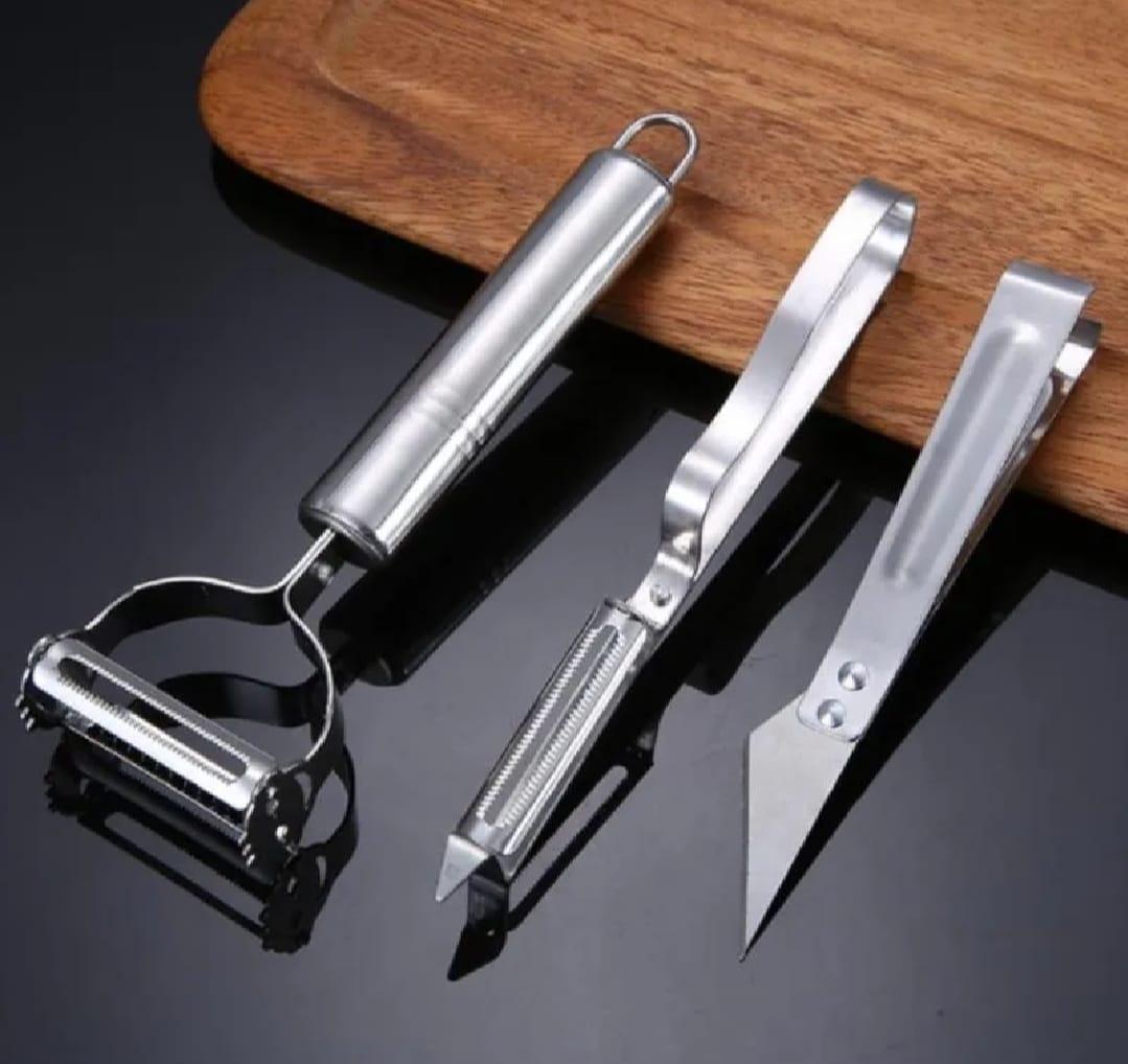 Stainless Steel Potato Peeler Silver 1 Pc Compact Kitchen Tool