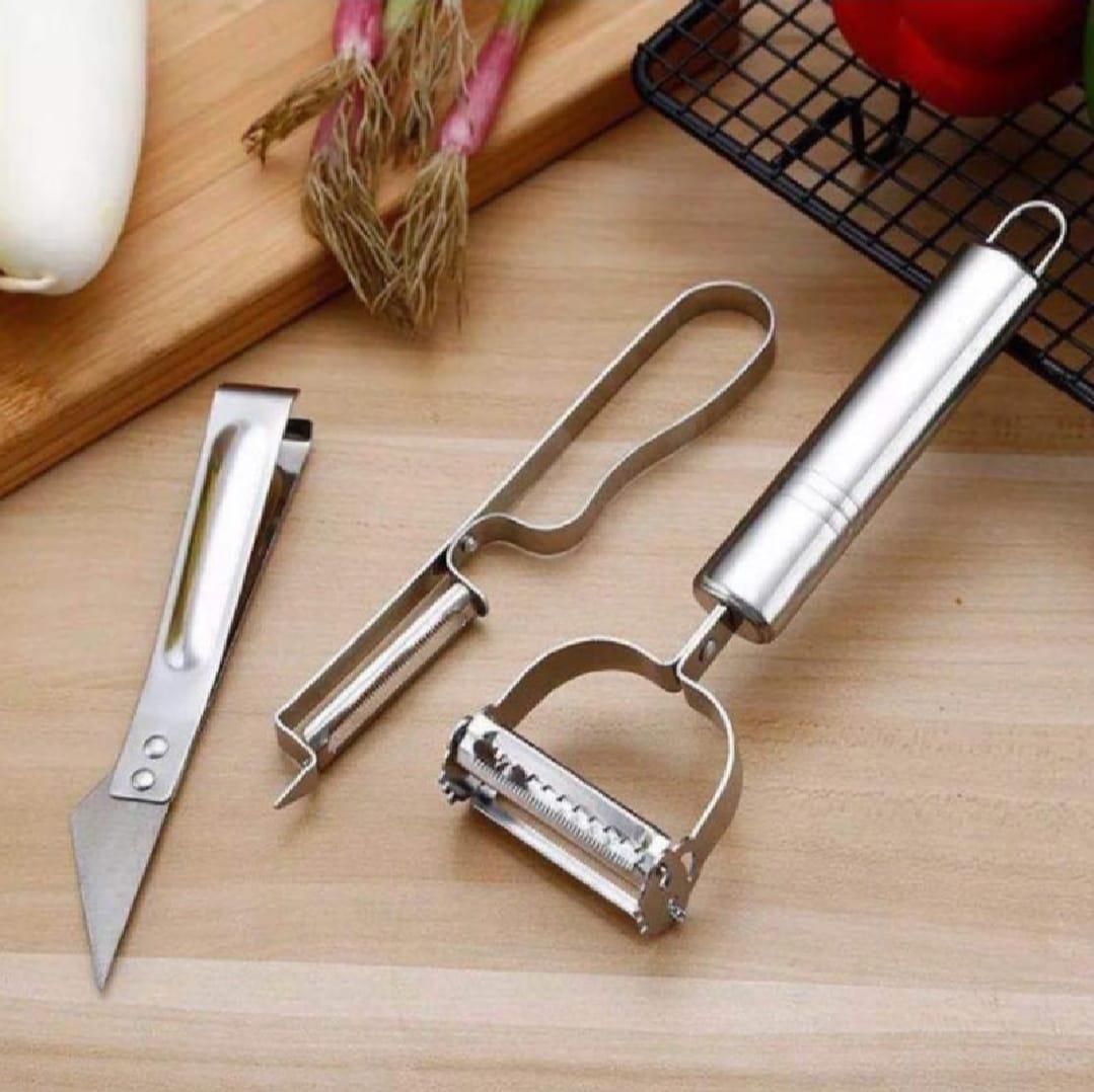 Stainless Steel Potato Peeler Silver 1 Pc Compact Kitchen Tool