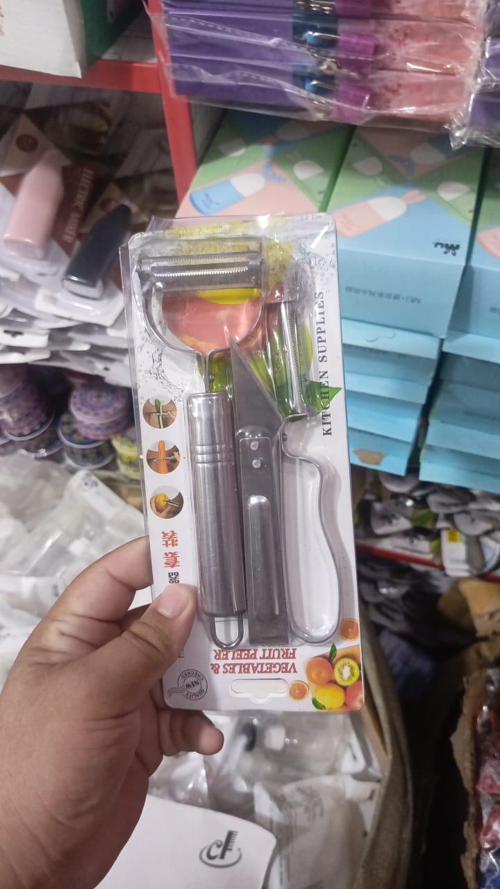 Stainless Steel Potato Peeler Silver 1 Pc Compact Kitchen Tool