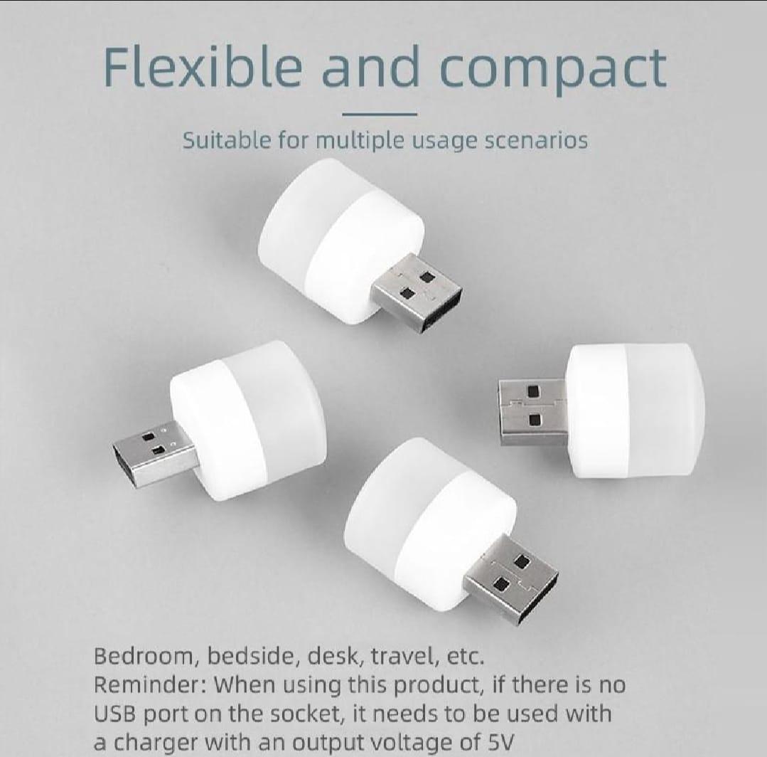 Mini USB Lights White Type-C Rechargeable