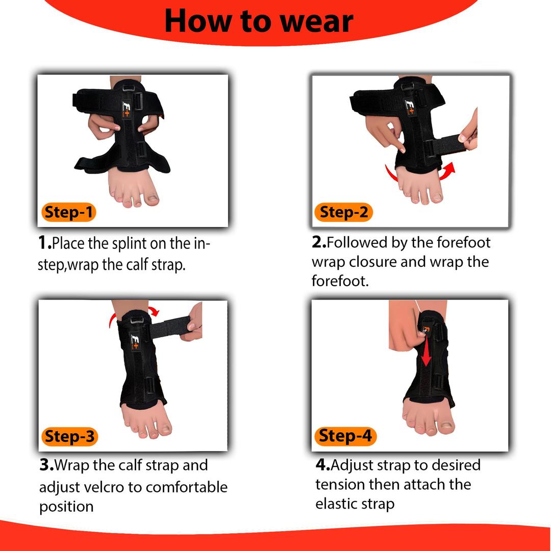 Black Adjustable Knee Support Brace with Foam Roller