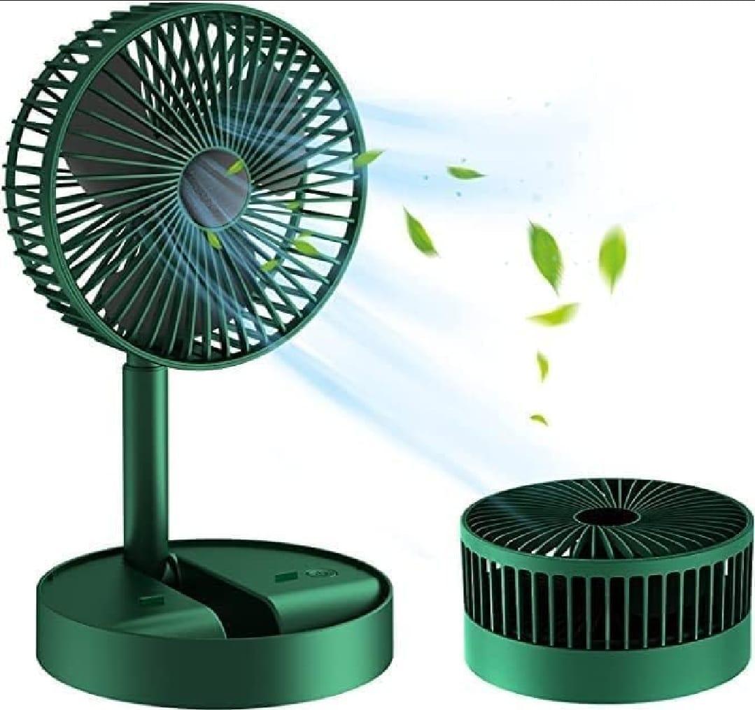 Portable Rechargeable Green Fan for Home Office Travel