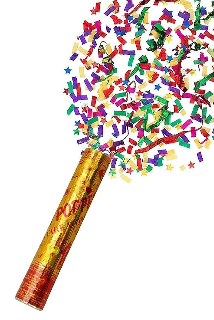 Multicolor Party Poppers 5 Pcs Celebration Decor