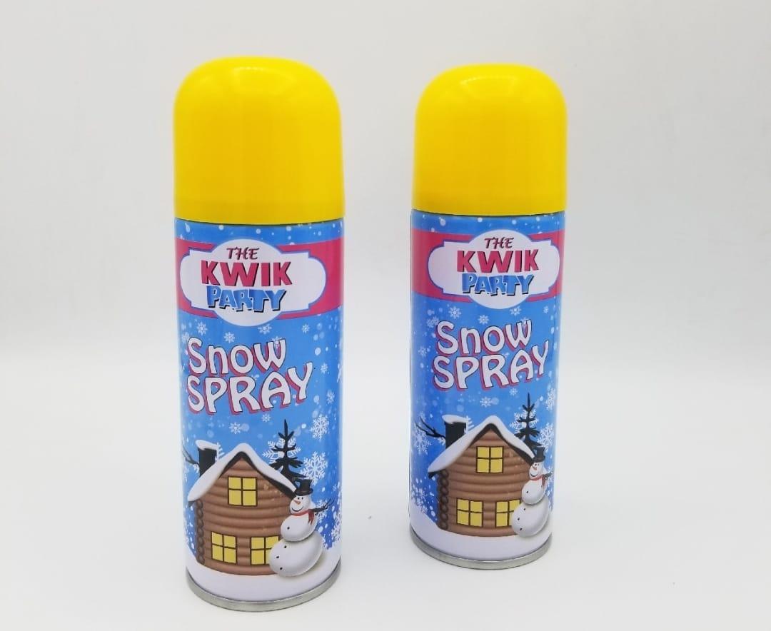Snow Spray Set 4 Pcs Yellow Blue Party Decor