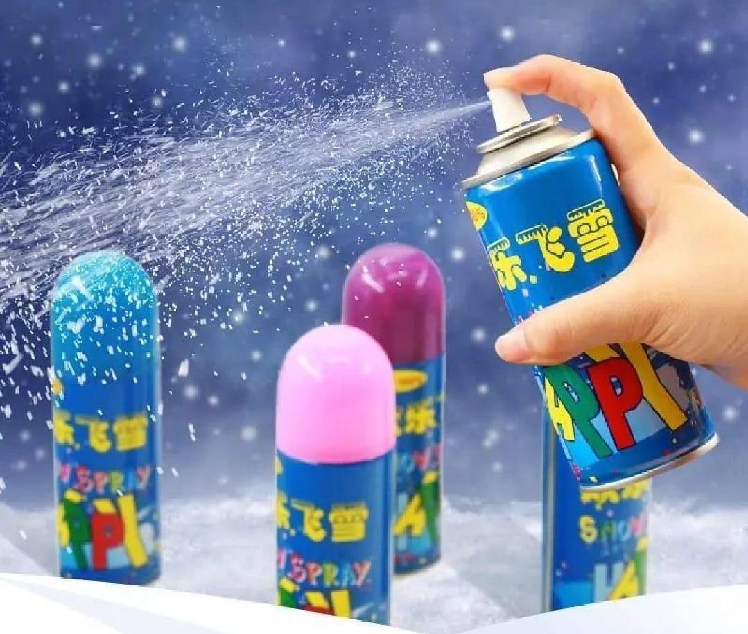 Snow Spray Set 4 Pcs Yellow Blue Party Decor