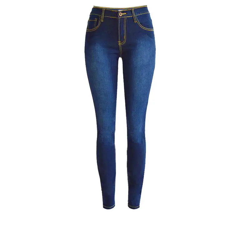 Women Slim Stretch Denim Leggings S-Grey
