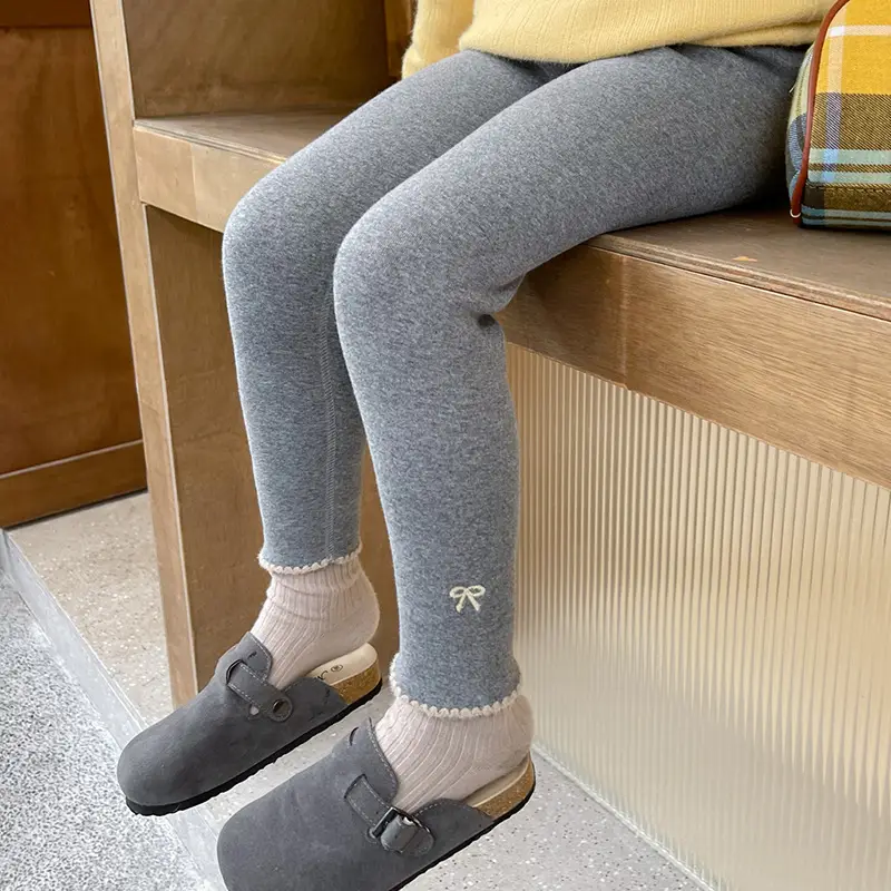 Korean Inspired Velvet Lined Leggings for Kids 90-130cm