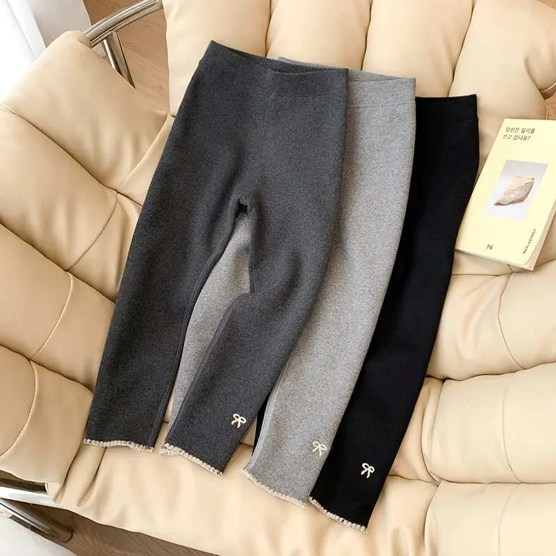Korean Inspired Velvet Lined Leggings for Kids 90-130cm