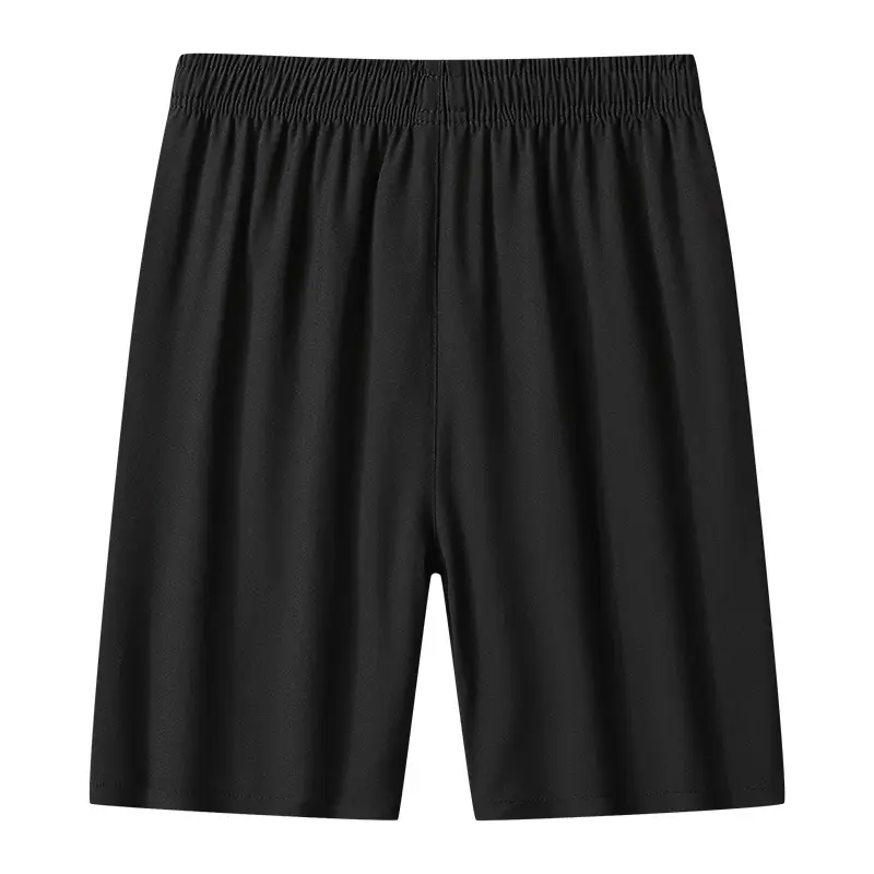 Men Black Quick-Dry Loose Shorts Summer