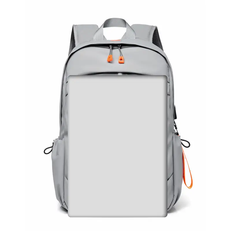 Light Gray Waterproof Men's Laptop Backpack