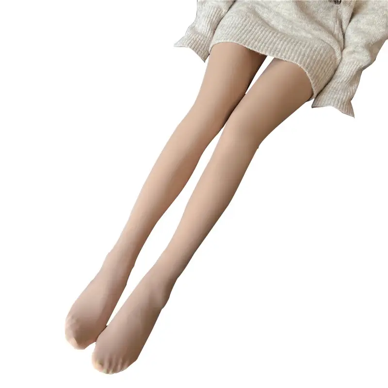 Women Velvet Thickened Pantyhose Winter Warm High-Density Nylon