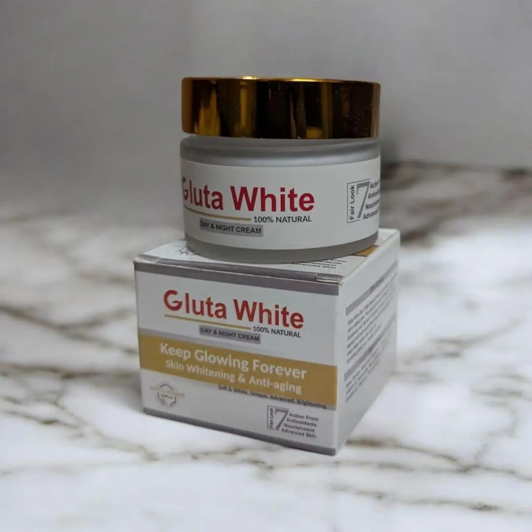 Gluta White Day & Night Cream 100% Natural Whitening Anti Aging