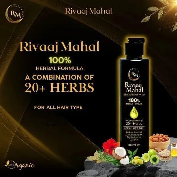 Rivaaj Mahal 100% Herbal Hair Care Pack of 2