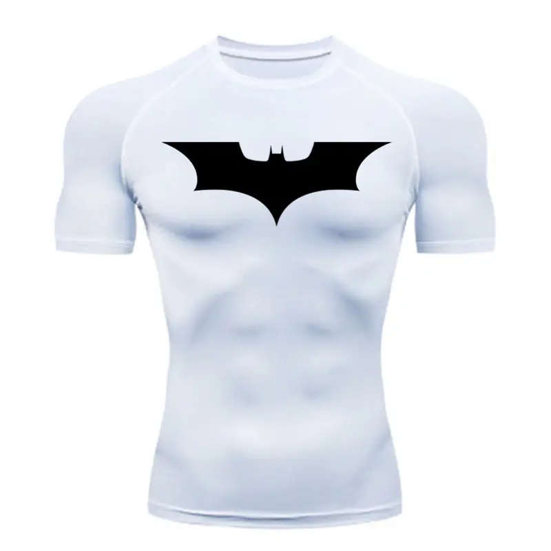 Men's Black Batman Compression Long Sleeve T-Shirt